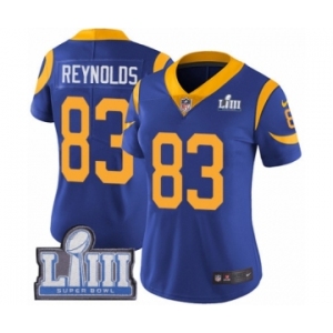 Women's Nike Los Angeles Rams #83 Josh Reynolds Royal Blue Alternate Vapor Untouchable Limited Player Super Bowl LIII Bound NFL Jersey