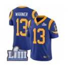 Youth Nike Los Angeles Rams #13 Kurt Warner Royal Blue Alternate Vapor Untouchable Limited Player Super Bowl LIII Bound NFL Jersey