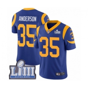 Youth Nike Los Angeles Rams #35 C.J. Anderson Royal Blue Alternate Vapor Untouchable Limited Player Super Bowl LIII Bound NFL Jersey