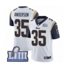 Youth Nike Los Angeles Rams #35 C.J. Anderson White Vapor Untouchable Limited Player Super Bowl LIII Bound NFL Jersey
