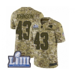 Youth Nike Los Angeles Rams #43 John Johnson Limited Camo 2018 Salute to Service Super Bowl LIII Bound NFL Jersey