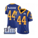 Youth Nike Los Angeles Rams #44 Jacob McQuaide Royal Blue Alternate Vapor Untouchable Limited Player Super Bowl LIII Bound NFL Jersey