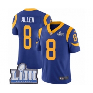 Youth Nike Los Angeles Rams #8 Brandon Allen Royal Blue Alternate Vapor Untouchable Limited Player Super Bowl LIII Bound NFL Jersey
