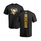 NHL Adidas Pittsburgh Penguins #15 Riley Sheahan Black Backer T-Shirt