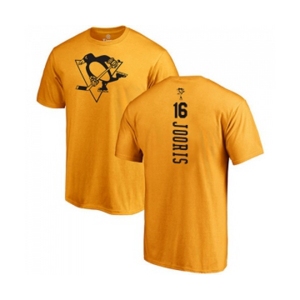 NHL Adidas Pittsburgh Penguins #16 Josh Jooris Gold One Color Backer T-Shirt