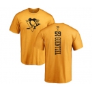 NHL Adidas Pittsburgh Penguins #59 Jake Guentzel Gold One Color Backer T-Shirt