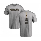 NHL Adidas Pittsburgh Penguins #7 Paul Martin Ash Backer T-Shirt