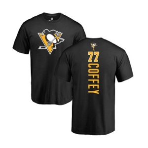 NHL Adidas Pittsburgh Penguins #77 Paul Coffey Black Backer T-Shirt