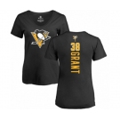NHL Women Adidas Pittsburgh Penguins #38 Derek Grant Black Backer T-Shirt