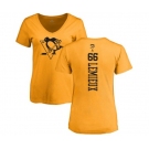 NHL Women Adidas Pittsburgh Penguins #66 Mario Lemieux Gold One Color Backer T-Shirt