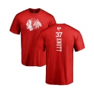 NHL Adidas Chicago Blackhawks #37 Graham Knott Red One Color Backer T-Shirt