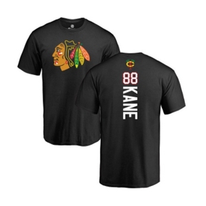 NHL Adidas Chicago Blackhawks #88 Patrick Kane Black Backer T-Shirt