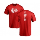 NHL Adidas Chicago Blackhawks #88 Patrick Kane Red One Color Backer T-Shirt
