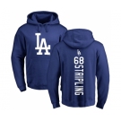 MLB Nike Los Angeles Dodgers #68 Ross Stripling Royal Blue Backer Pullover Hoodie