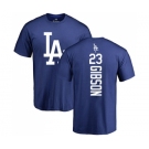 MLB Nike Los Angeles Dodgers #23 Kirk Gibson Royal Blue Backer T-Shirt