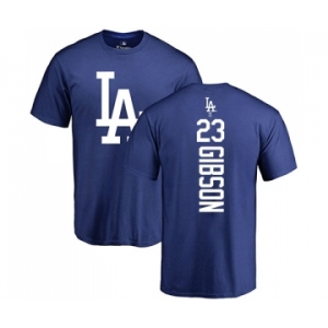 MLB Nike Los Angeles Dodgers #23 Kirk Gibson Royal Blue Backer T-Shirt