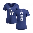 MLB Women's Nike Los Angeles Dodgers #23 Kirk Gibson Royal Blue Backer T-Shirt