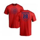 MLB Nike Chicago Cubs #28 Kyle Hendricks Red RBI T-Shirt