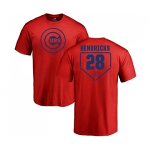 MLB Nike Chicago Cubs #28 Kyle Hendricks Red RBI T-Shirt