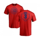 MLB Nike Chicago Cubs #3 David Ross Red RBI T-Shirt
