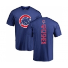 MLB Nike Chicago Cubs #41 Steve Cishek Royal Blue Backer T-Shirt