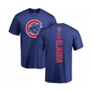 MLB Nike Chicago Cubs #5 Albert Almora Jr Royal Blue Backer T-Shirt