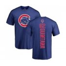 MLB Nike Chicago Cubs #62 Jose Quintana Royal Blue Backer T-Shirt