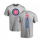 MLB Nike Chicago Cubs #70 Joe Maddon Ash Backer T-Shirt