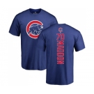 MLB Nike Chicago Cubs #70 Joe Maddon Royal Blue Backer T-Shirt