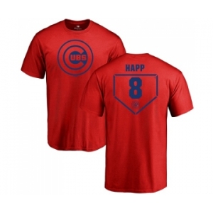 MLB Nike Chicago Cubs #8 Ian Happ Red RBI T-Shirt