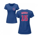 MLB Women's Nike Chicago Cubs #15 Brandon Morrow Royal Blue Name & Number T-Shirt