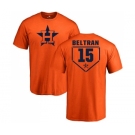 MLB Nike Houston Astros #15 Carlos Beltran Orange RBI T-Shirt