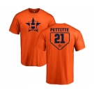 MLB Nike Houston Astros #21 Andy Pettitte Orange RBI T-Shirt