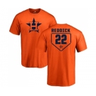 MLB Nike Houston Astros #22 Josh Reddick Orange RBI T-Shirt