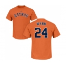 MLB Nike Houston Astros #24 Jimmy Wynn Orange Name & Number T-Shirt