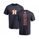 MLB Nike Houston Astros #25 Jose Cruz Jr. Navy Blue Backer T-Shirt