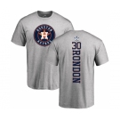 MLB Nike Houston Astros #30 Hector Rondon Ash Backer T-Shirt