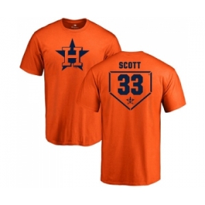 MLB Nike Houston Astros #33 Mike Scott Orange RBI T-Shirt