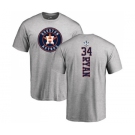 MLB Nike Houston Astros #34 Nolan Ryan Ash Backer T-Shirt