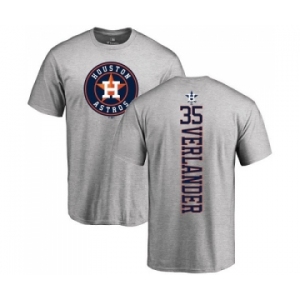MLB Nike Houston Astros #35 Justin Verlander Ash Backer T-Shirt