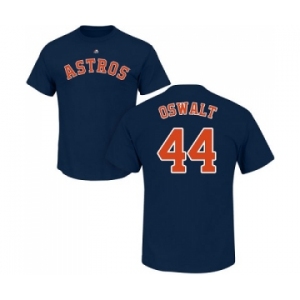 MLB Nike Houston Astros #44 Roy Oswalt Navy Blue Name & Number T-Shirt