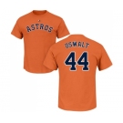 MLB Nike Houston Astros #44 Roy Oswalt Orange Name & Number T-Shirt