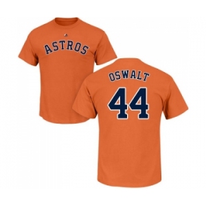 MLB Nike Houston Astros #44 Roy Oswalt Orange Name & Number T-Shirt