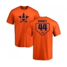 MLB Nike Houston Astros #44 Roy Oswalt Orange RBI T-Shirt