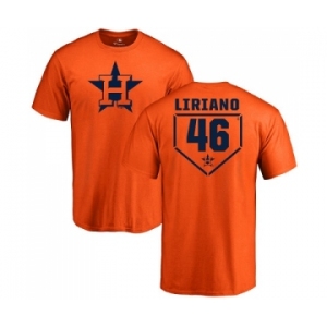 MLB Nike Houston Astros #46 Francisco Liriano Orange RBI T-Shirt