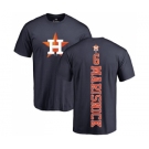 MLB Nike Houston Astros #6 Jake Marisnick Navy Blue Backer T-Shirt