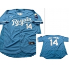Men's Kansas City Royals #14 Jac Caglianone Light Blue Flexbase Stitched MLB Jersey