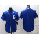 Men's Kansas City Royals Blank Blue Cool Base Stitched Jersey