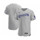 Men's Nike Kansas City Royals 2020 Gray Road Authentic Baseball Jersey