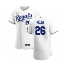 Men's  Nike Kansas City Royals #26 Erick Mejia White Home 2020 Authentic Player Baseball Jersey